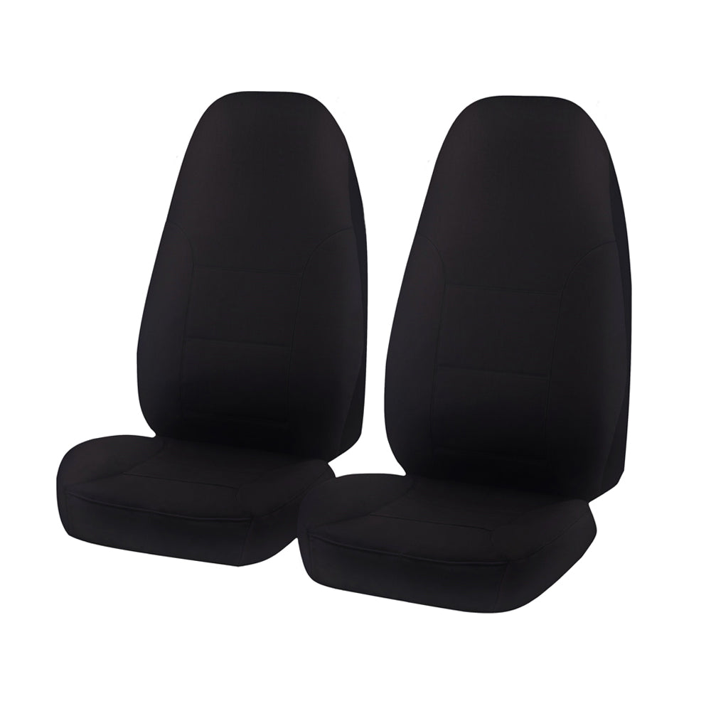 All Terrain Canvas Front Seat Covers (High-Back) - Black