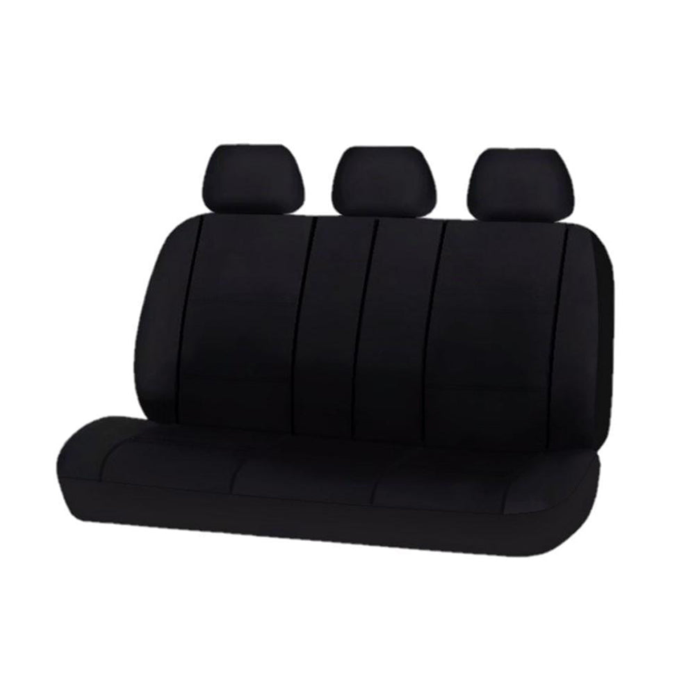 Platinum Rear Bench Seat Covers - Black