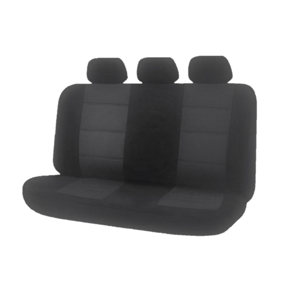 Premium Rear Bench Seat Covers (3 Headrests) - Gray
