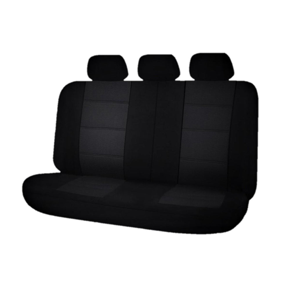 Premium Rear Bench Seat Covers - Black