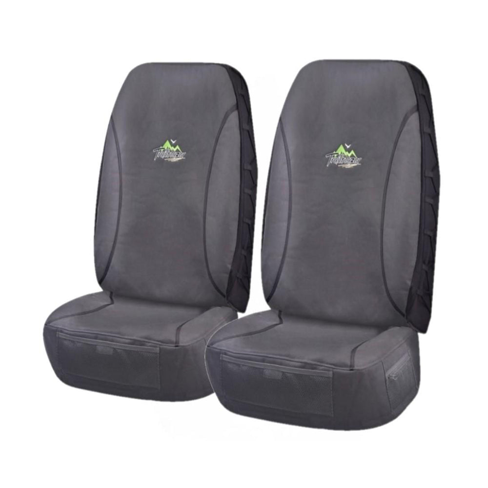 Trailblazer Canvas Front Seat Covers (High-Back) - Charcoal