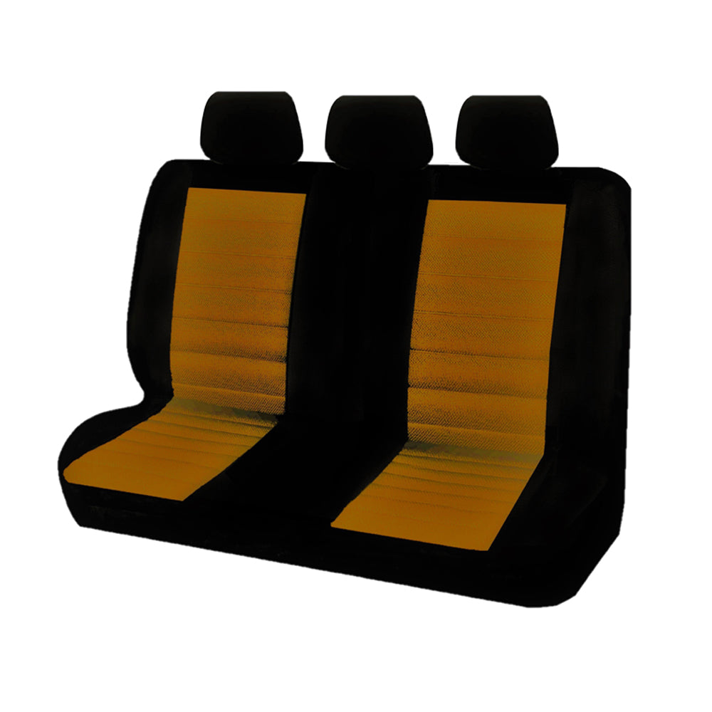Ice Mesh Split-Fold Rear Seat Covers - Orange