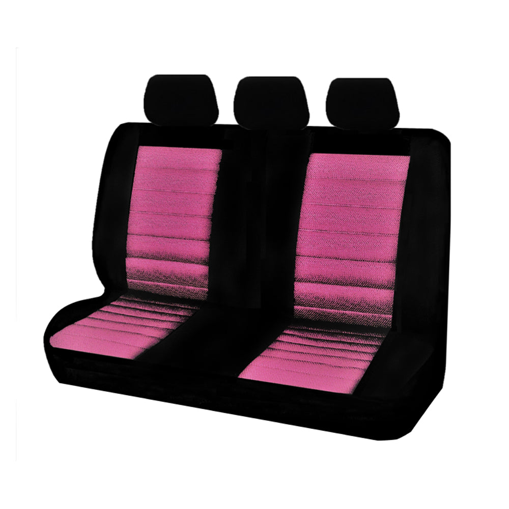 Ice Mesh Split-Fold Rear Seat Covers - Pink