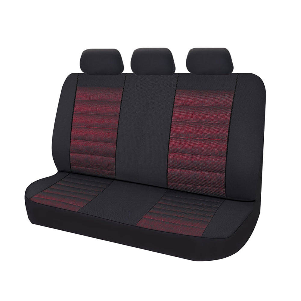 Ice Mesh Split-Fold Rear Seat Covers - Red