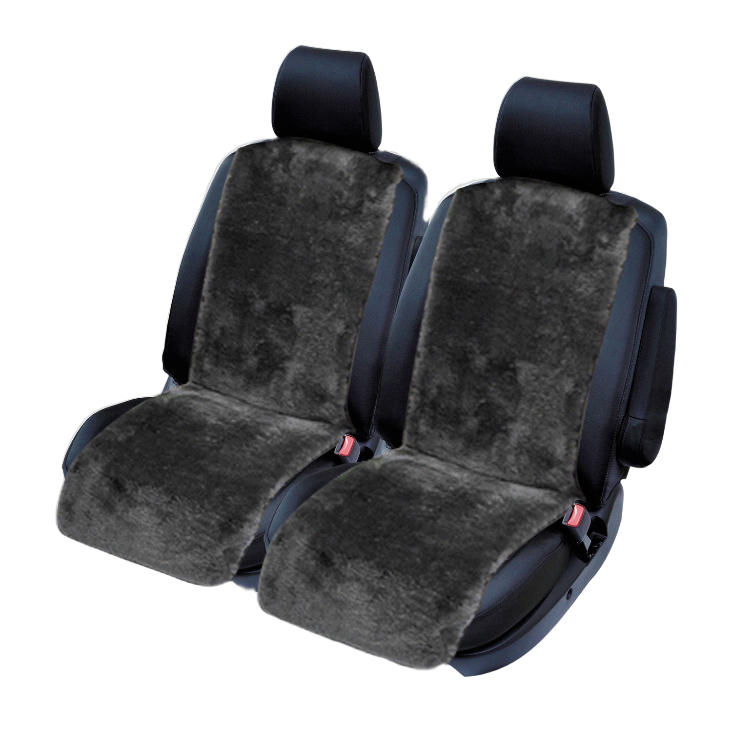 Classic Sheepskin Front Seat Covers (20mm Pile) - Charcoal