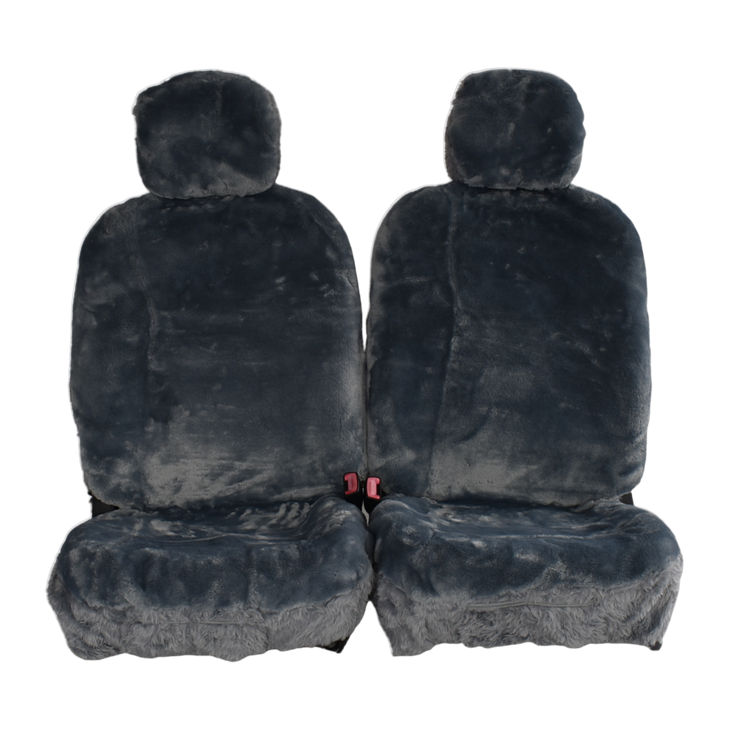 Grandeur Sheepskin Front Seat Covers, All-Over Skin (27mm) - Charcoal
