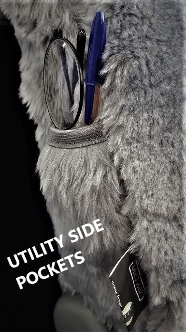 Universal Finesse Faux Fur Seat Covers - Universal Size - Grey