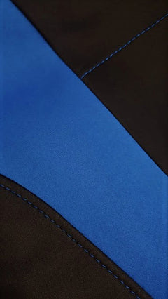 Ultra Light Neoprene Rear Bench Seat Covers - Black/Blue