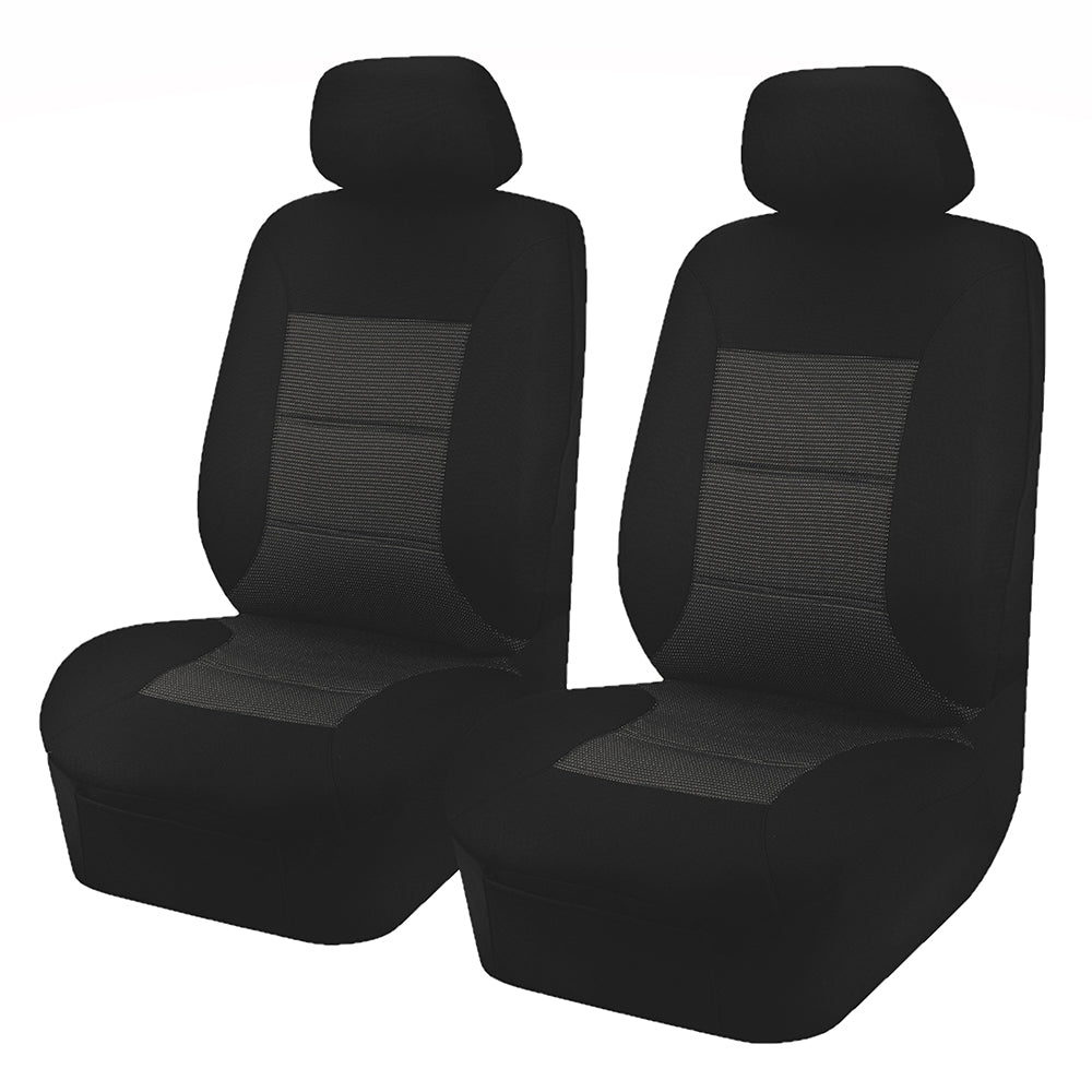 Premium Front Seat Covers (Low-Back) - Black