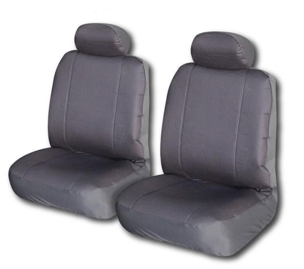 Challenger Canvas Bucket Seat Covers - Black