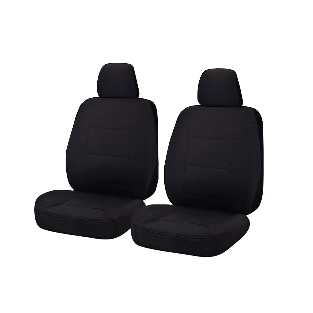 All Terrain Canvas Front Seat Covers (Low-Back) - Black