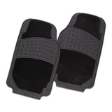 Colossus 2-Piece Car Floor Mats - Black [Rubber & Carpet]