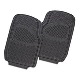 Velocity 2-Piece Car Floor Mats - Black [Rubber]