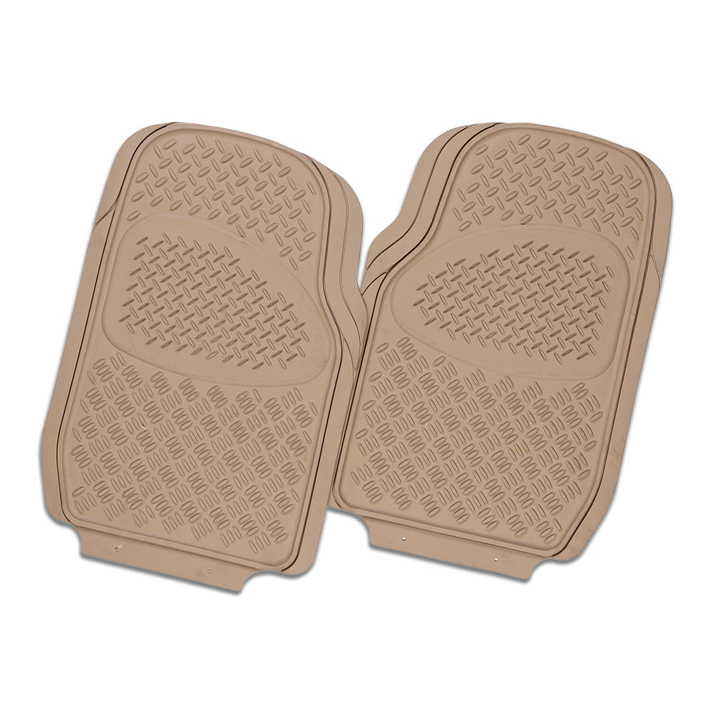 Velocity 2-Piece Car Floor Mats - Mocha [Rubber]