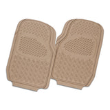 Velocity 2-Piece Car Floor Mats - Mocha [Rubber]