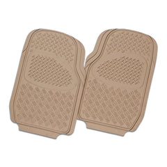 Velocity 2-Piece Car Floor Mats - Mocha [Rubber]
