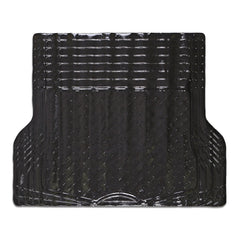 Aluminum Look 1-Piece Trunk Mat - Black [Rubber, Aluminum Look]