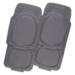 Mystic 4-Piece Car Floor Mats - Gray [Rubber]