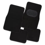 Pilot Luxury 4-Piece Car Floor Mats - Black [Carpet]