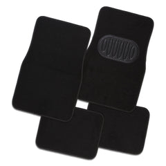 Pilot Luxury 4-Piece Car Floor Mats - Black [Carpet]