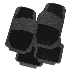 Shadow 4-Piece Car Floor Mats - Black [Rubber]