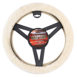 Sheepskin Luxury Steering Wheel Cover - Ivory
