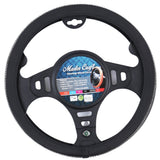 Mastercraft Faux Leather Steering Wheel Cover - Black