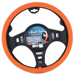 Mastercraft Faux Leather Steering Wheel Cover - Orange