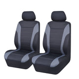 Ultra Light Neoprene Front Seat Covers (Low-Back) - Black/Gray