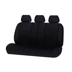 Platinum Rear Bench Seat Covers - Black