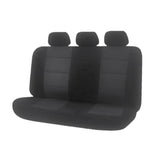 Premium Rear Bench Seat Covers (3 Headrests) - Gray