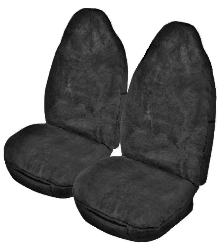 Downunder Sheepskin Front Seat Covers (16mm Pile) - Charcoal