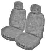Softfleece Sheepskin Front Seat Covers (20mm Pile) - Gray