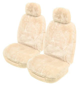 Softfleece Sheepskin Front Seat Covers (20mm Pile) - Ivory