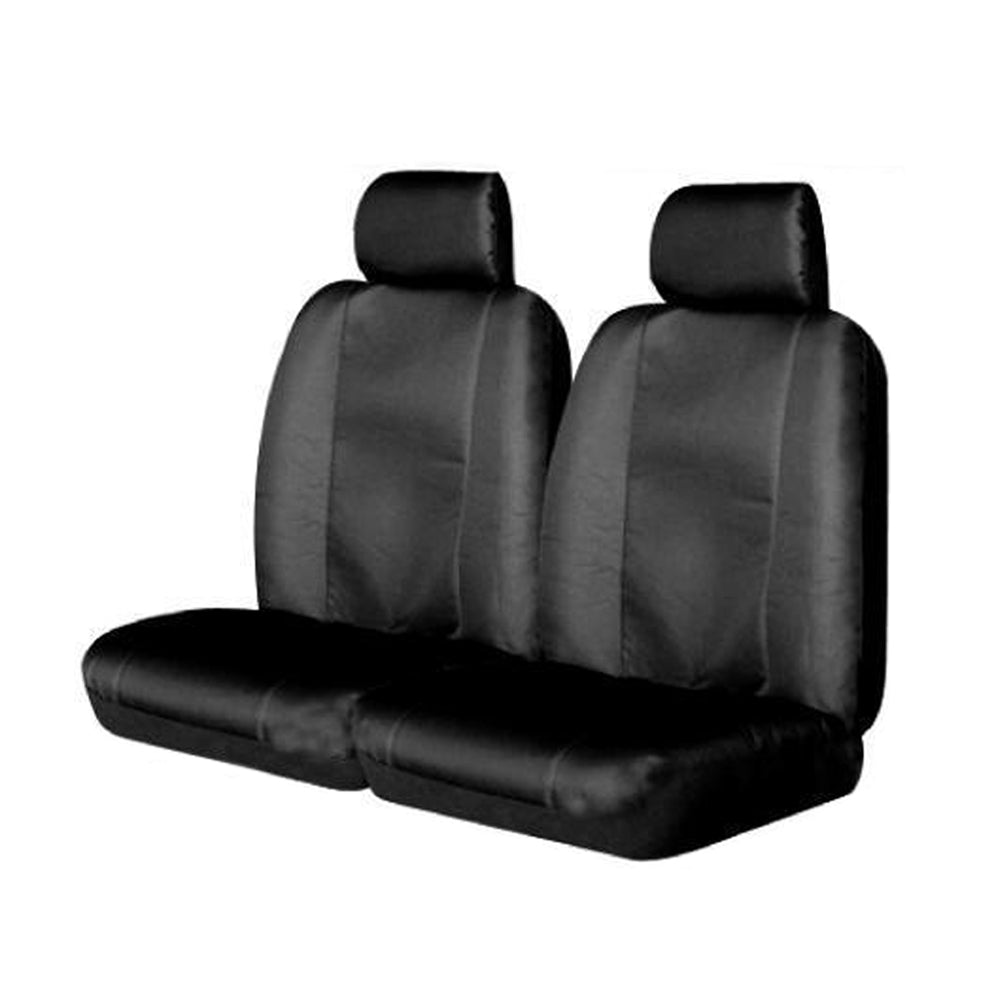 Canvas Rear Bench Seat Covers - Black