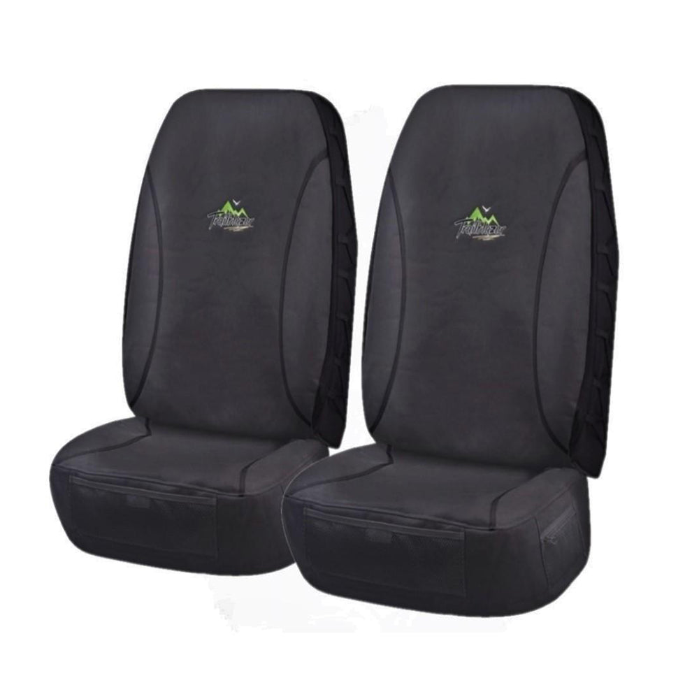 Trailblazer Canvas Front Seat Covers (High-Back) - Black