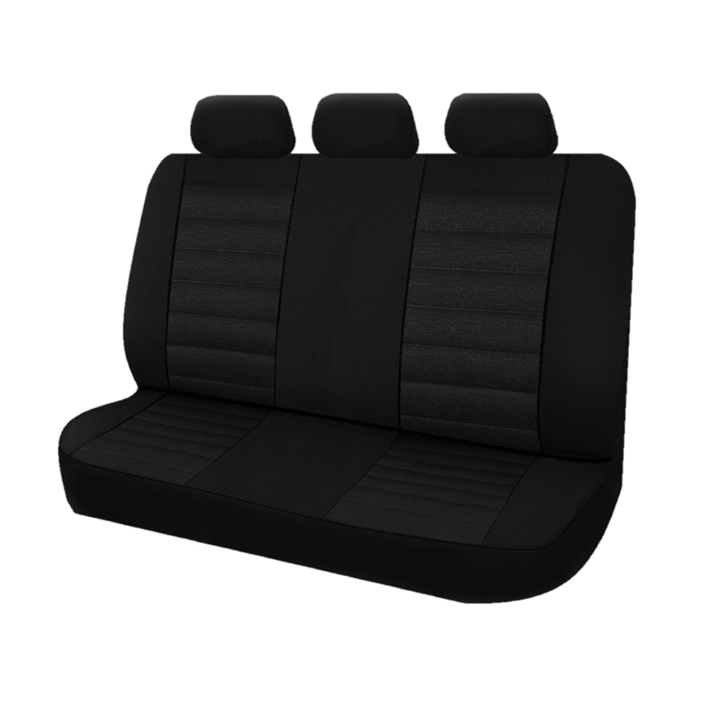 Ice Mesh Split-Fold Rear Seat Covers - Black