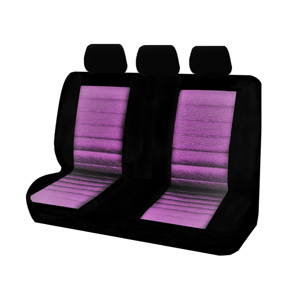 Ice Mesh Split-Fold Rear Seat Covers - Purple