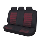 Ice Mesh Split-Fold Rear Seat Covers - Red