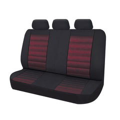 Ice Mesh Split-Fold Rear Seat Covers - Red