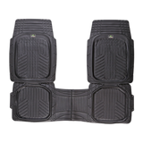 Car Rubber Floor Mats For All Weather Protection Semi Custom Fit 3 Pieces Set Car