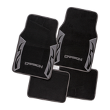 Carbon Grey Carpet 4-Piece Car Floor Mats - Gray [Carpet]