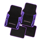 Carbon Purple Carpet 4-Piece Car Floor Mats - Purple [Carpet]