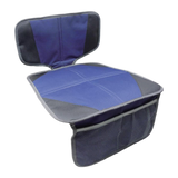 Child Car Seat Protector Mat - Blue & Gray