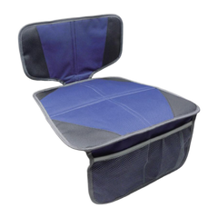 Child Car Seat Protector Mat - Blue & Gray