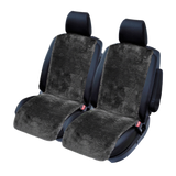 Classic Sheepskin Front Seat Covers (20mm Pile) - Charcoal