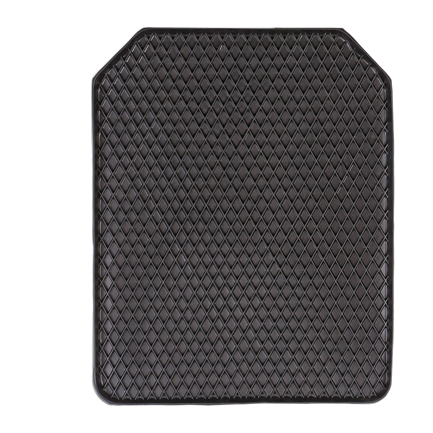 Deep Edge 1-Piece Car Floor Mat - Black [Rubber]