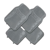 Matrix 4-Piece Car Floor Mats - Gray [Rubber]