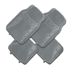 Matrix 4-Piece Car Floor Mats - Gray [Rubber]