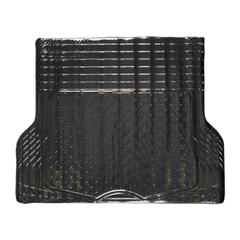 Aluminum Look 1-Piece Trunk Mat - Carbon [Rubber, Aluminum Look]